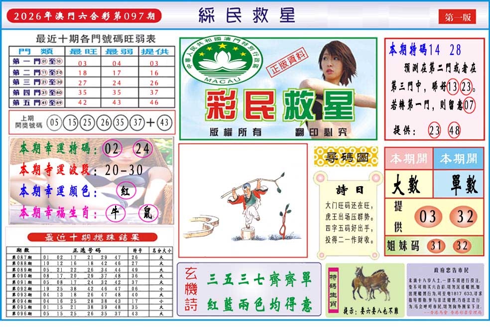 097期彩民救星A[图]